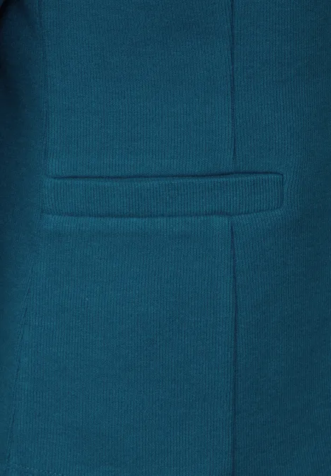 Basic Blazer mit Raffungen bright turquoise