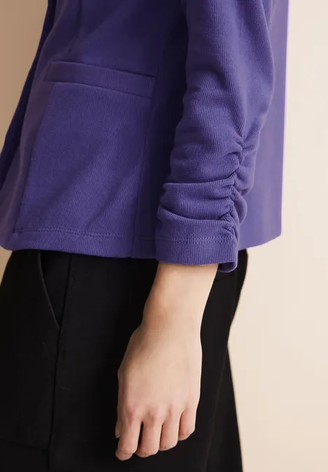 Blazer avec fronces elderflower purple