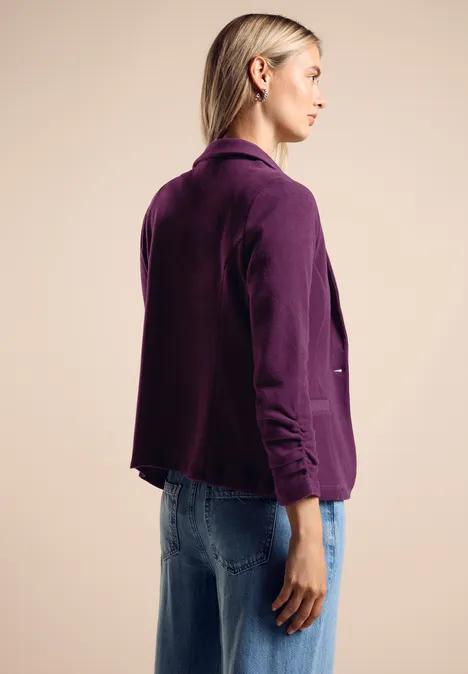 Blazer basique avec fronces caspia purple