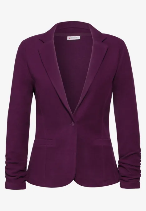 Blazer basique avec fronces caspia purple
