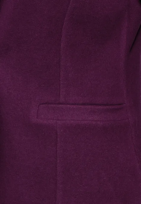 Blazer basique avec fronces caspia purple