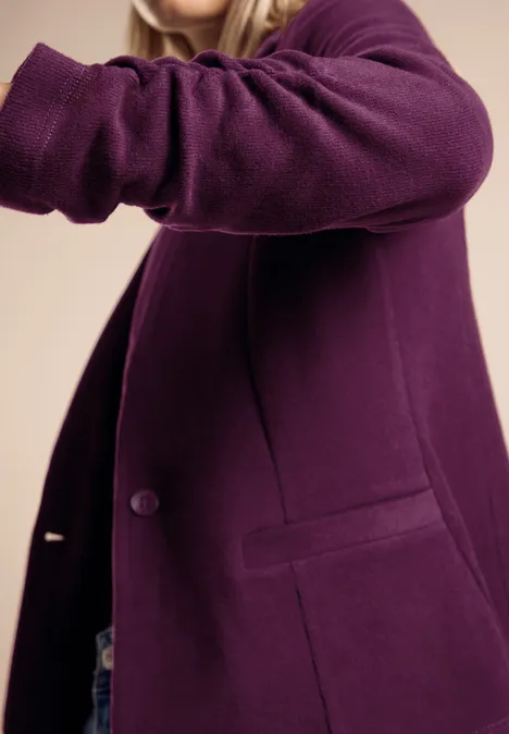 Blazer basique avec fronces caspia purple