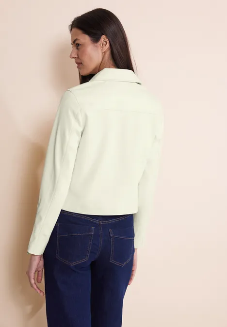 Coole Bikerjacke snow cream