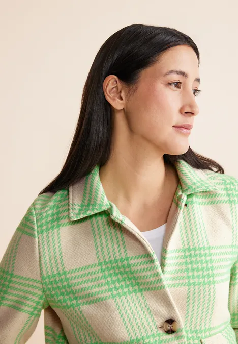 Kurze Karojacke light spring green