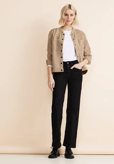 Kurze Jeansjacke sand soft washed