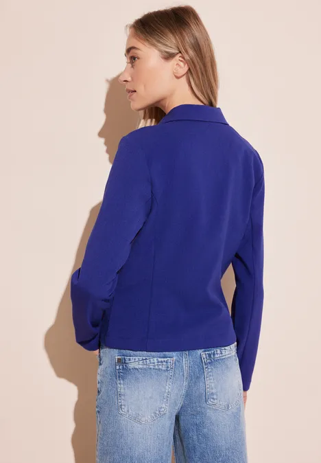 Blazer structuré court intense royal blue