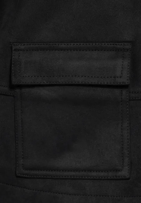 Veste à l'aspect velours Black