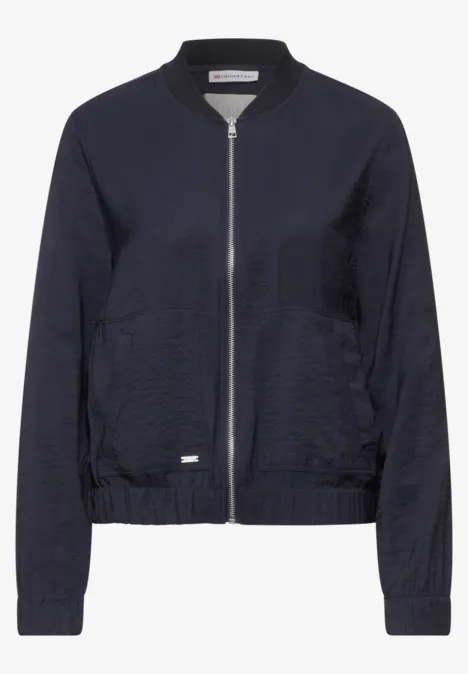 Twill Blouson Jacke deep blue