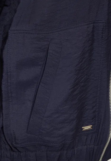 Twill Blouson Jacke deep blue