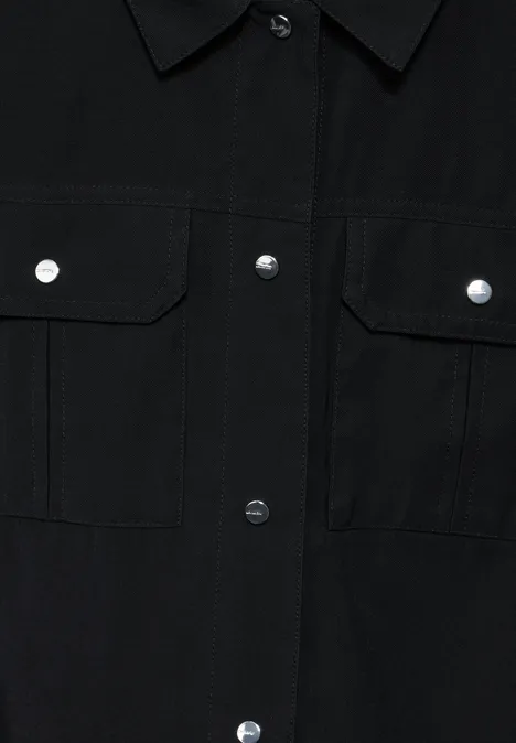 Blouson mit Brusttaschen Black