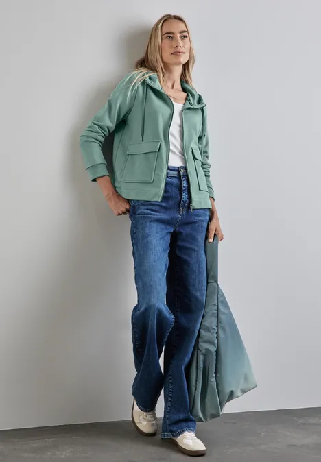 Sweatjacke seafoam green