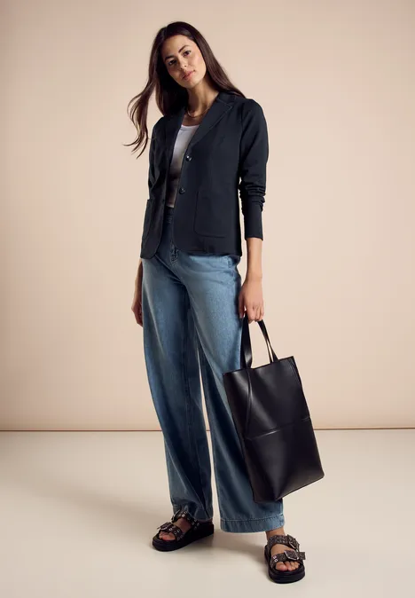 Basis blazer deep blue
