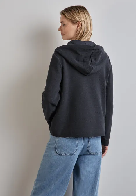 Hoodie-Jacke night sky blue