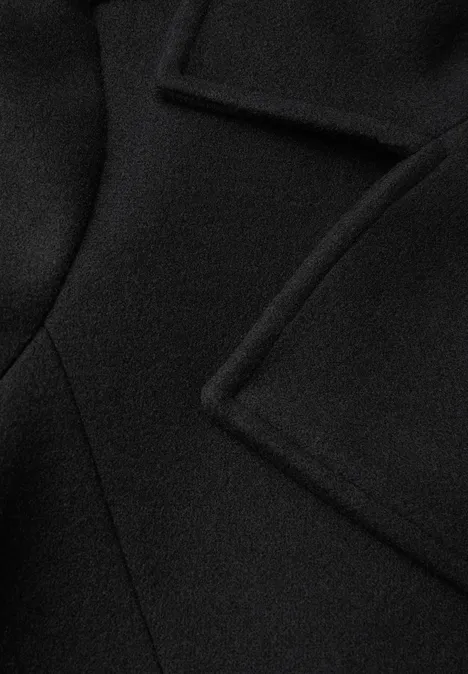 Kurzer Trenchcoat Black