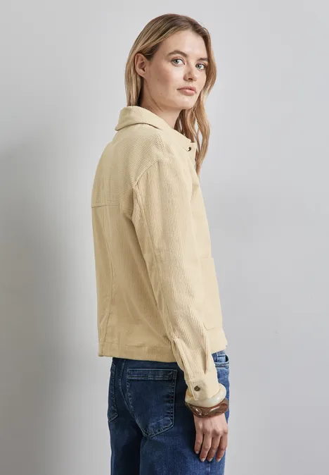 Cord-Overshirt vanilla sky