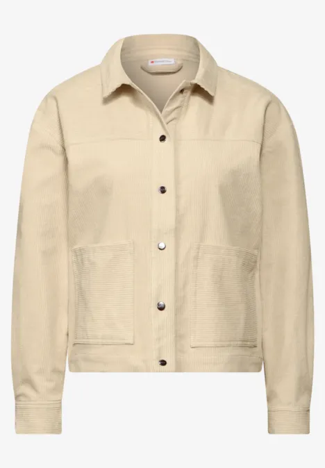 Cord-Overshirt vanilla sky