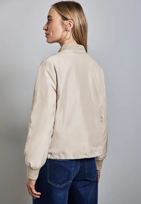 Kurzer Blouson pearly sand