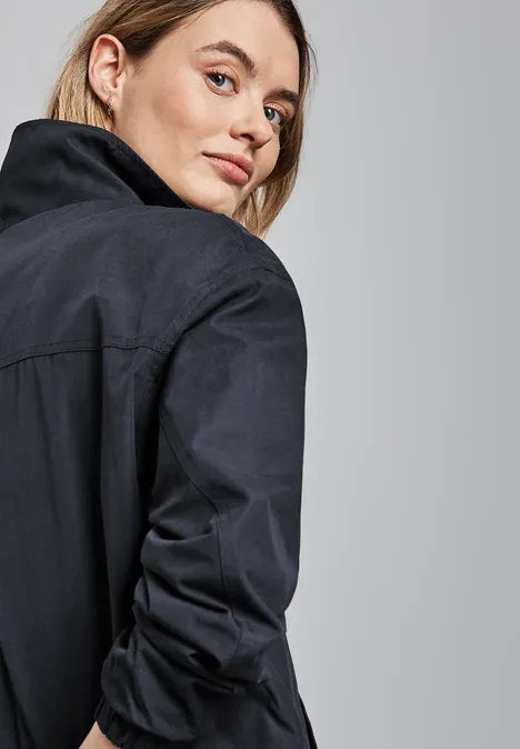 Kurze Jacke mit Stehkragen gravity blue