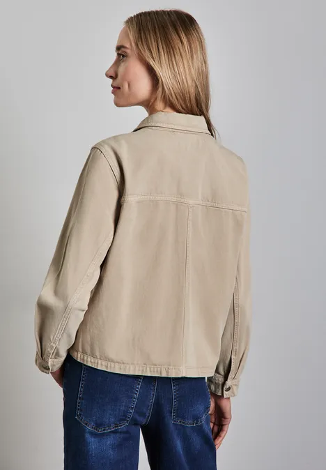 Jeansjacke Safari Beige Wash