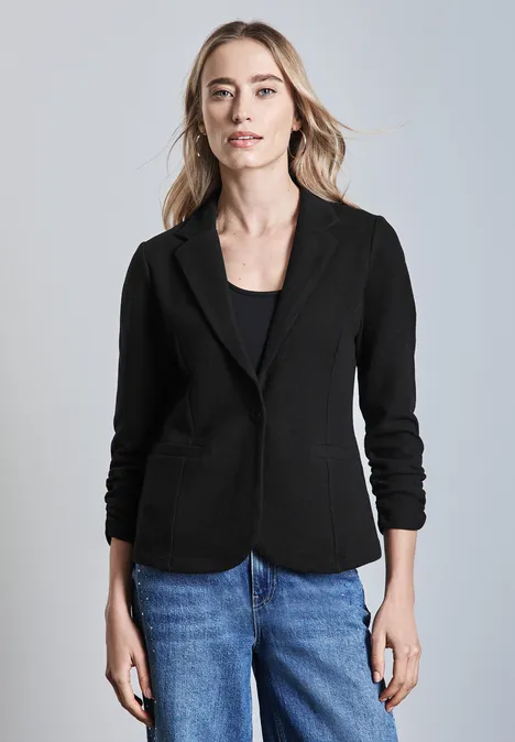 Blazer avec fronces Black Blazer avec fronces Black