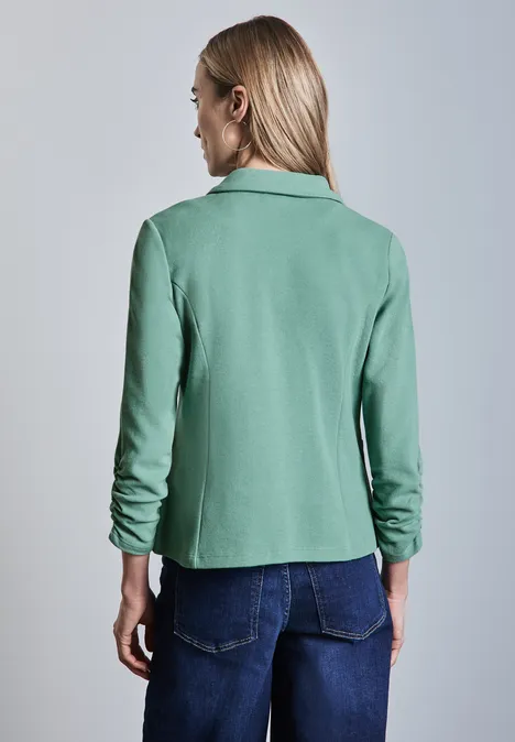 Blazer mit Raffung sunlit green