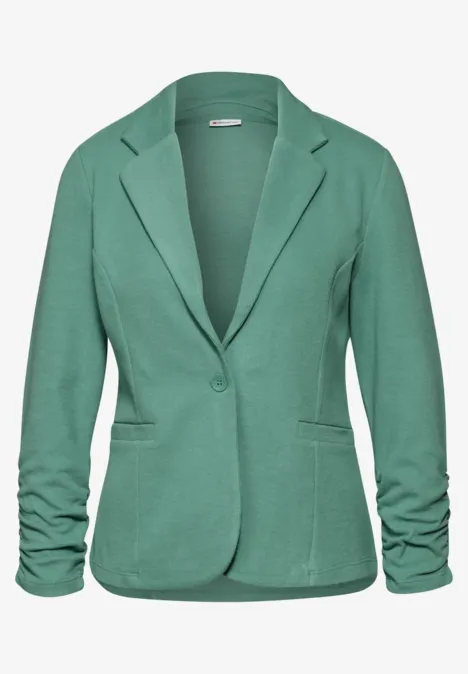 Blazer mit Raffung sunlit green