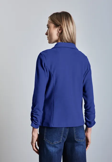 Blazer mit Raffung dodger blue