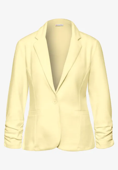 Blazer mit Raffung solar yellow