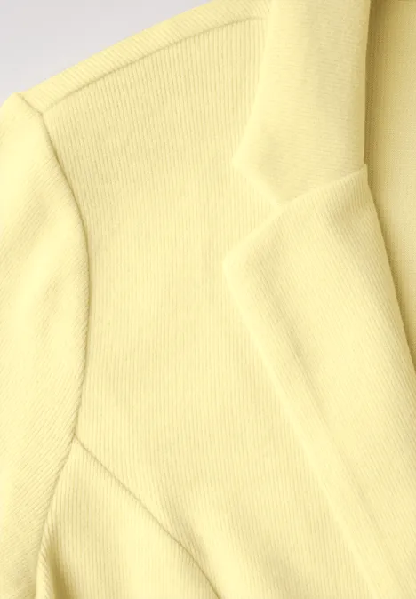 Blazer mit Raffung solar yellow