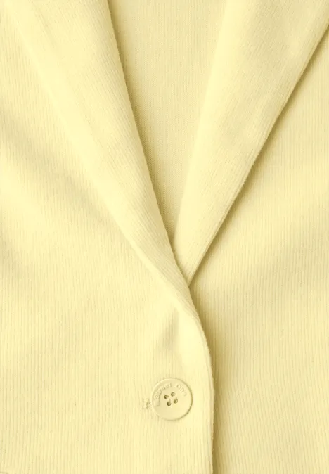 Blazer mit Raffung solar yellow