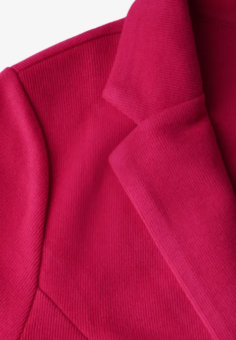 Blazer mit Raffung power berry