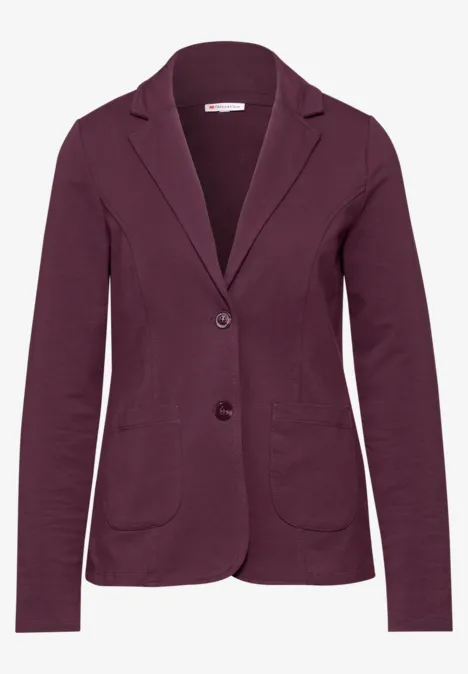 Basic Blazer mulberry red