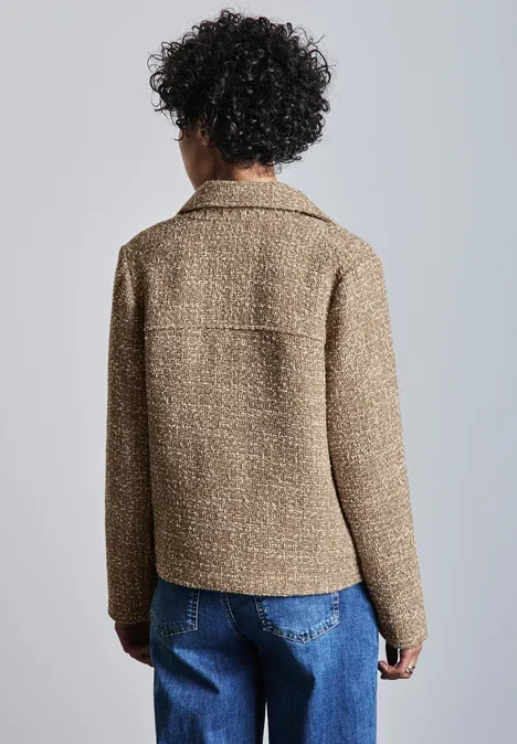 Bouclé Jacke honey sand