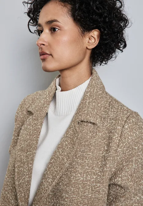Bouclé Jacke honey sand