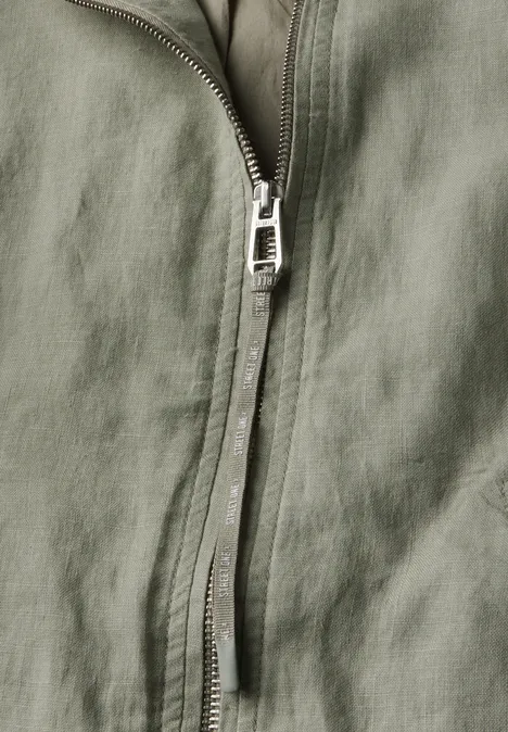 Kurzer Blouson pale mud green