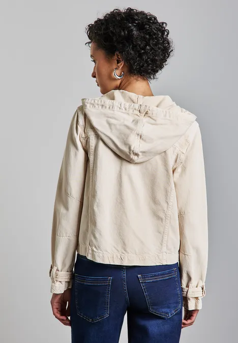 Leichte Jeansjacke Light Beige washed