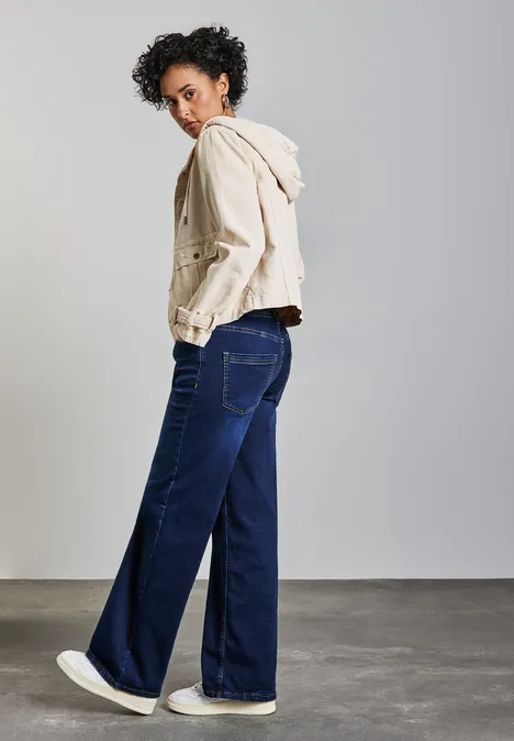 Leichte Jeansjacke Light Beige washed