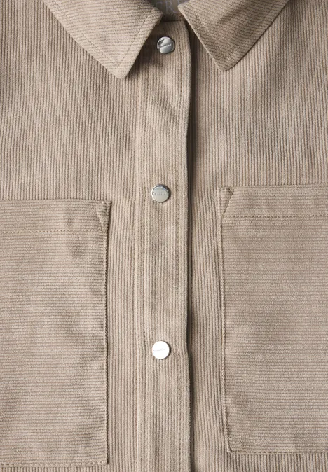 Cord Overshirt safari beige
