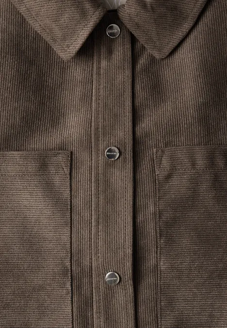 Cord Overshirt muddy brown Cord Overshirt muddy brown