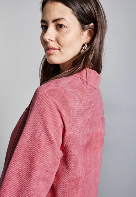 Cord Overshirt desert berry