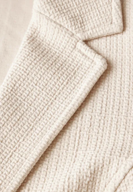 Strukturblazer smooth sand beige