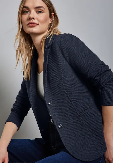 Basic Blazer deep blue