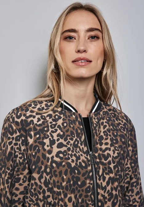 Blouson mit Leo-Muster cub brown