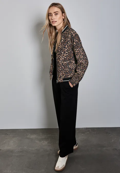 Blouson mit Leo-Muster cub brown
