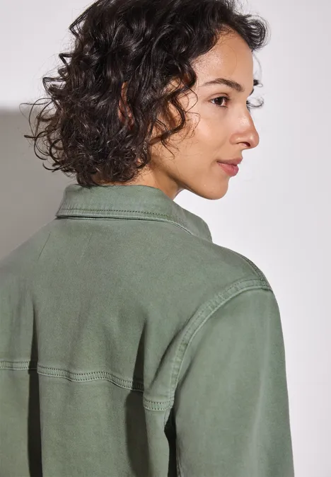 Jeans Overshirt Soft Olive Washed