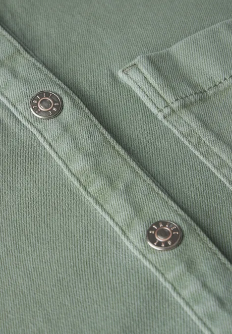Jeans Overshirt Soft Olive Washed