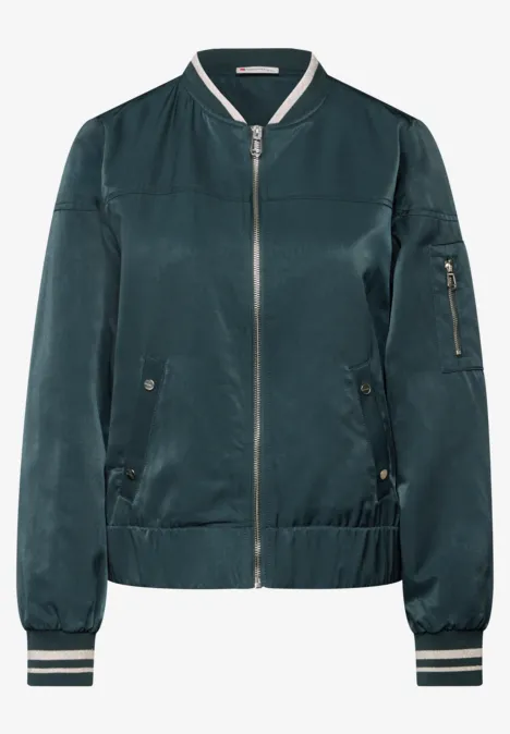 Satin Blouson hunter green