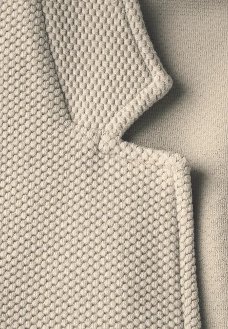Jacquard Blazer cotton beige