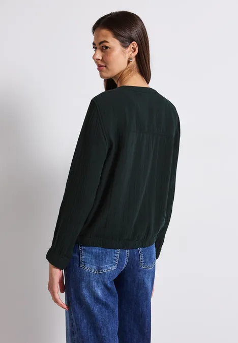 Musselin Blouson pine grove green