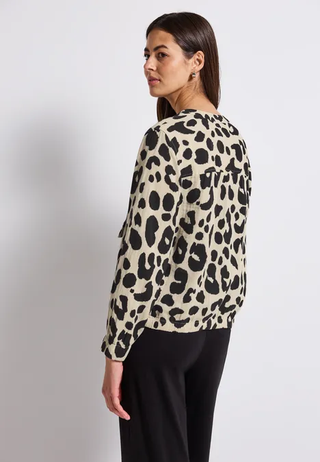 Leo Musselin Blouson coastal beige
